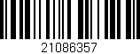 Código de barras (EAN, GTIN, SKU, ISBN): '21086357'