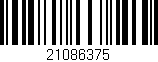 Código de barras (EAN, GTIN, SKU, ISBN): '21086375'