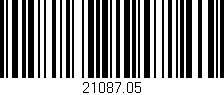 Código de barras (EAN, GTIN, SKU, ISBN): '21087.05'
