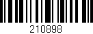 Código de barras (EAN, GTIN, SKU, ISBN): '210898'