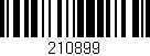 Código de barras (EAN, GTIN, SKU, ISBN): '210899'