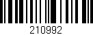 Código de barras (EAN, GTIN, SKU, ISBN): '210992'