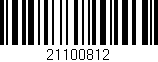 Código de barras (EAN, GTIN, SKU, ISBN): '21100812'