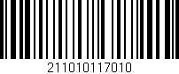 Código de barras (EAN, GTIN, SKU, ISBN): '211010117010'