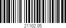 Código de barras (EAN, GTIN, SKU, ISBN): '21102.05'