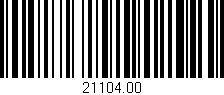 Código de barras (EAN, GTIN, SKU, ISBN): '21104.00'