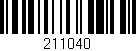 Código de barras (EAN, GTIN, SKU, ISBN): '211040'