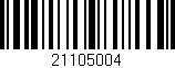 Código de barras (EAN, GTIN, SKU, ISBN): '21105004'