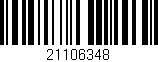 Código de barras (EAN, GTIN, SKU, ISBN): '21106348'