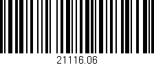 Código de barras (EAN, GTIN, SKU, ISBN): '21116.06'