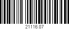 Código de barras (EAN, GTIN, SKU, ISBN): '21116.07'