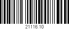 Código de barras (EAN, GTIN, SKU, ISBN): '21116.10'