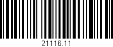 Código de barras (EAN, GTIN, SKU, ISBN): '21116.11'