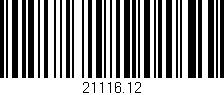 Código de barras (EAN, GTIN, SKU, ISBN): '21116.12'