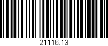 Código de barras (EAN, GTIN, SKU, ISBN): '21116.13'