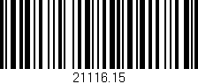 Código de barras (EAN, GTIN, SKU, ISBN): '21116.15'