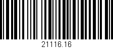 Código de barras (EAN, GTIN, SKU, ISBN): '21116.16'