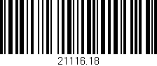 Código de barras (EAN, GTIN, SKU, ISBN): '21116.18'