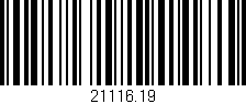Código de barras (EAN, GTIN, SKU, ISBN): '21116.19'