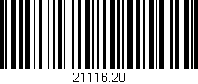 Código de barras (EAN, GTIN, SKU, ISBN): '21116.20'
