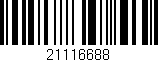 Código de barras (EAN, GTIN, SKU, ISBN): '21116688'