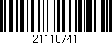 Código de barras (EAN, GTIN, SKU, ISBN): '21116741'