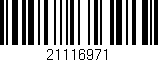 Código de barras (EAN, GTIN, SKU, ISBN): '21116971'