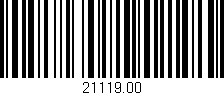 Código de barras (EAN, GTIN, SKU, ISBN): '21119.00'