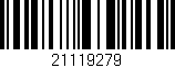 Código de barras (EAN, GTIN, SKU, ISBN): '21119279'