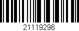Código de barras (EAN, GTIN, SKU, ISBN): '21119296'