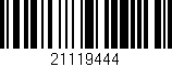 Código de barras (EAN, GTIN, SKU, ISBN): '21119444'