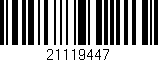 Código de barras (EAN, GTIN, SKU, ISBN): '21119447'