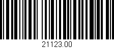 Código de barras (EAN, GTIN, SKU, ISBN): '21123.00'
