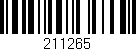 Código de barras (EAN, GTIN, SKU, ISBN): '211265'