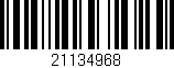Código de barras (EAN, GTIN, SKU, ISBN): '21134968'