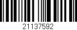 Código de barras (EAN, GTIN, SKU, ISBN): '21137592'