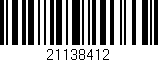 Código de barras (EAN, GTIN, SKU, ISBN): '21138412'