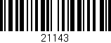 Código de barras (EAN, GTIN, SKU, ISBN): '21143'