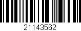 Código de barras (EAN, GTIN, SKU, ISBN): '21143562'