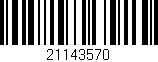 Código de barras (EAN, GTIN, SKU, ISBN): '21143570'