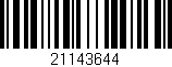 Código de barras (EAN, GTIN, SKU, ISBN): '21143644'