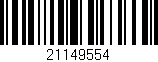 Código de barras (EAN, GTIN, SKU, ISBN): '21149554'