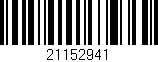 Código de barras (EAN, GTIN, SKU, ISBN): '21152941'