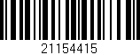 Código de barras (EAN, GTIN, SKU, ISBN): '21154415'