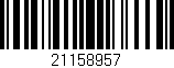 Código de barras (EAN, GTIN, SKU, ISBN): '21158957'