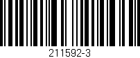 Código de barras (EAN, GTIN, SKU, ISBN): '211592-3'