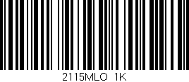 Código de barras (EAN, GTIN, SKU, ISBN): '2115MLO/1K'