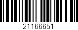 Código de barras (EAN, GTIN, SKU, ISBN): '21166651'
