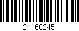 Código de barras (EAN, GTIN, SKU, ISBN): '21168245'