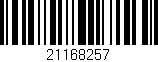 Código de barras (EAN, GTIN, SKU, ISBN): '21168257'